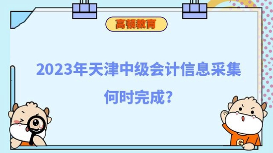 2023年天津中级会计信息采集何时完成_高顿教育 (http://www.zjmmc.cn/) 教育 第1张