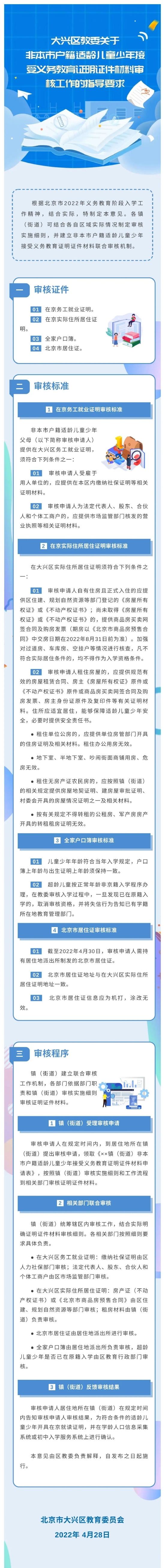 北京大兴非本市户籍适龄儿童少年接受义务教育证明证件材料要求 (http://www.cstr.net.cn/) 教育 第1张